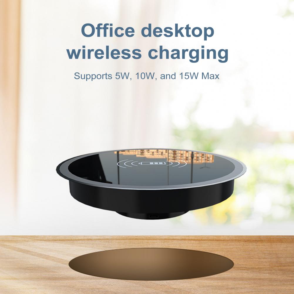 Wireless Charger Desktop Embed - Desk Charging Station recension och pris