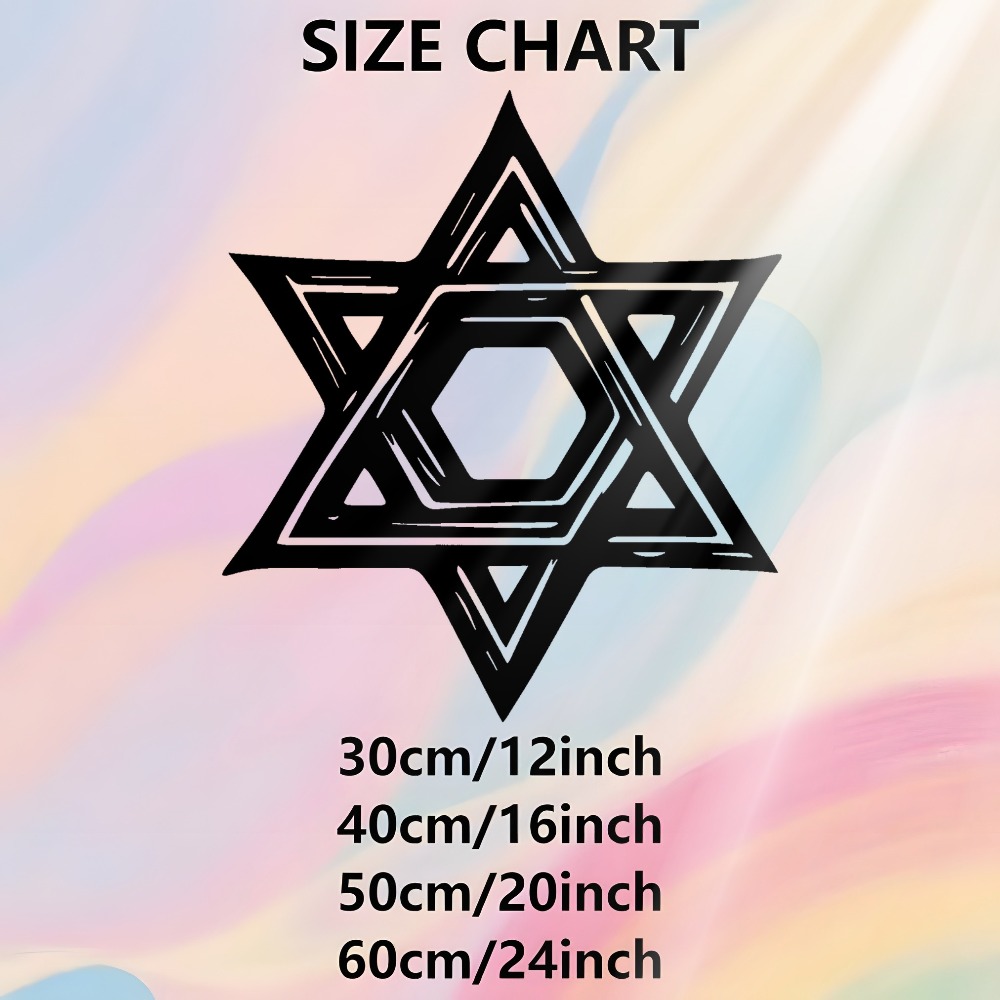 CIFBUY Star of David Metal Wal - Home Office Free recension och pris