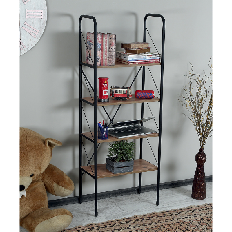 custom.Modern Industrial Metal - Home Office With Bookshelves recension och pris