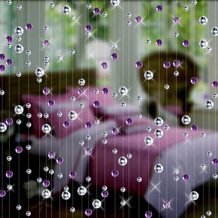 Fashion Crystal glass bead Cur - Home Office Backdrop recension och pris