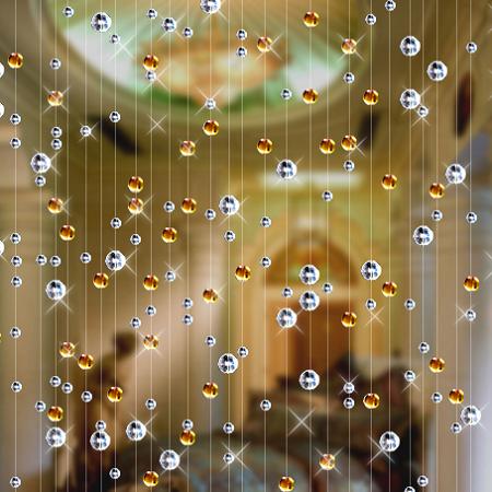 Fashion Crystal glass bead Cur - Home Office Backdrop recension och pris