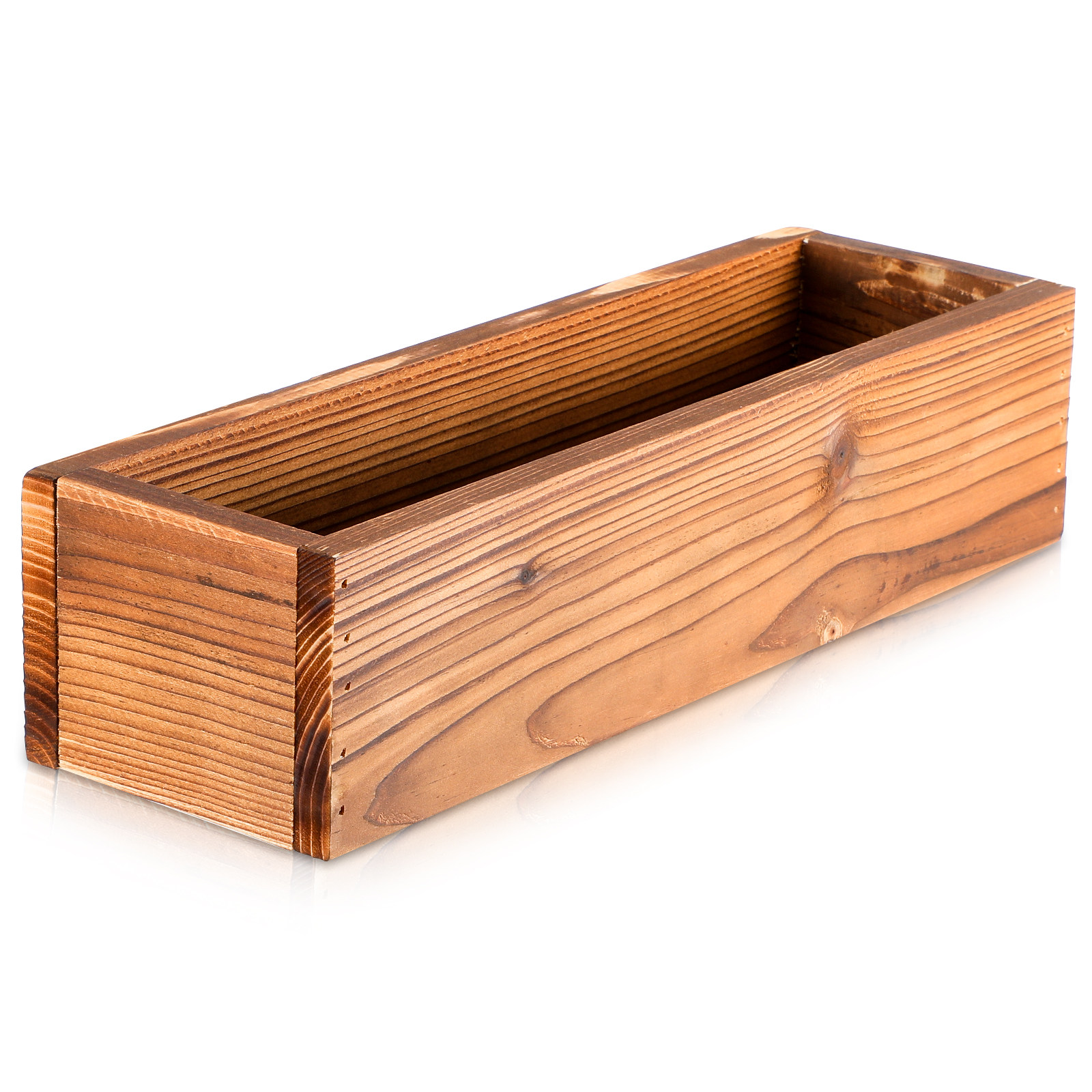 Wooden Flowerpot Rustic Wood P - Home Office Box recension och pris