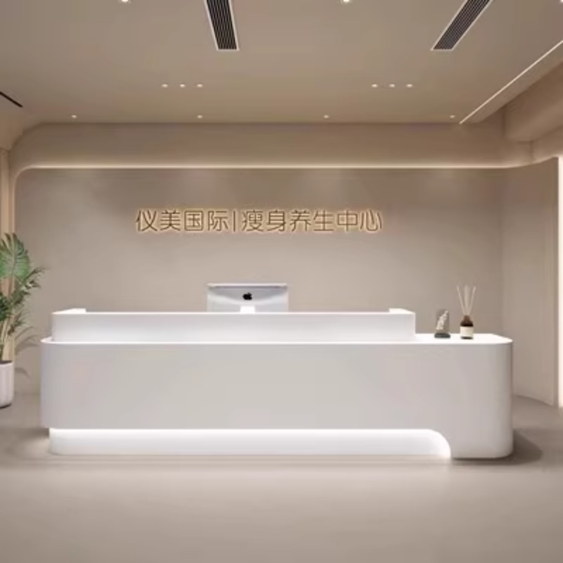 Luxury White Reception Desks M - Home Office Tienda recension och pris