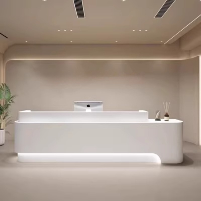 Luxury White Reception Desks M - Home Office Tienda recension och pris
