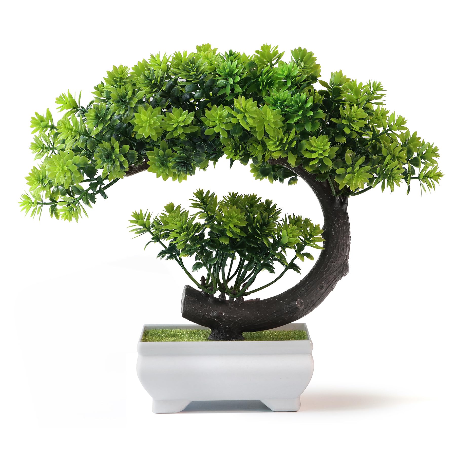 Uflower Small Artificial Plant - Home Office With Bookshelves recension och pris