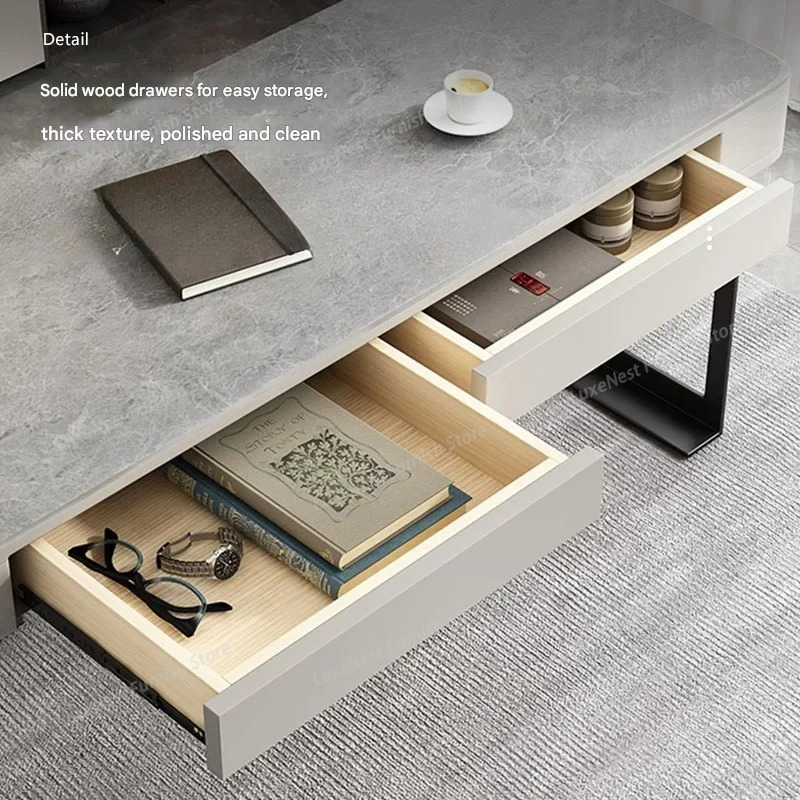 Women Storage Wood Office Desk - Home Office Trabajo recension och pris