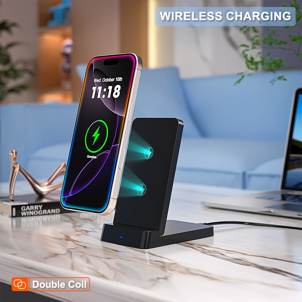Wireless Charger Phone Desktop - Desk Charging Station recension och pris