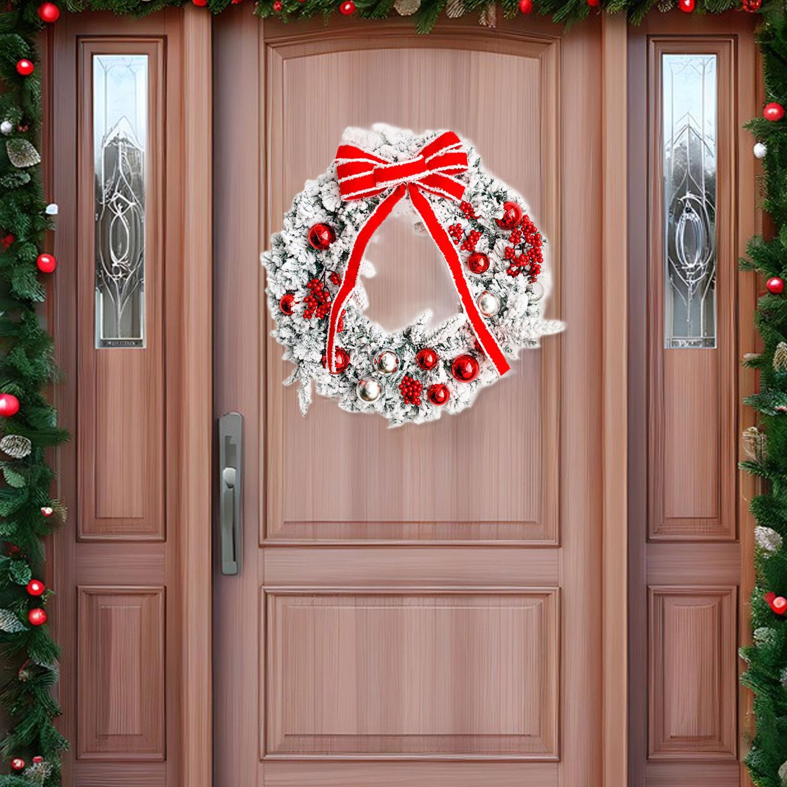 Christmas Door Wreath Artifici - Home Office Backdrop recension och pris