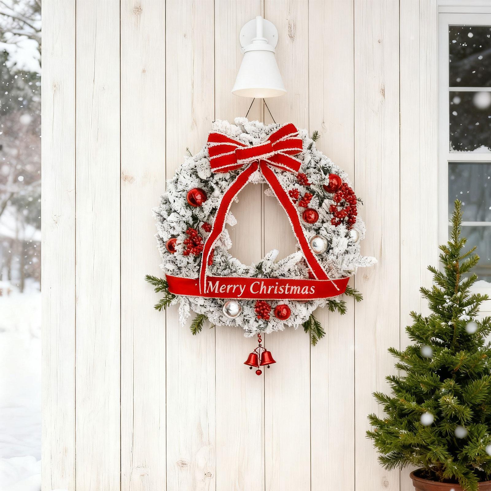 Christmas Door Wreath Artifici - Home Office Backdrop recension och pris