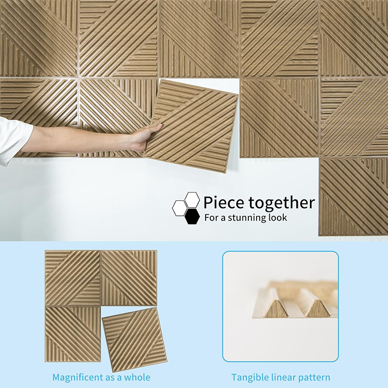 12 Pcs  3D Wall Panel 30x30cm  - Home Office Backdrop recension och pris