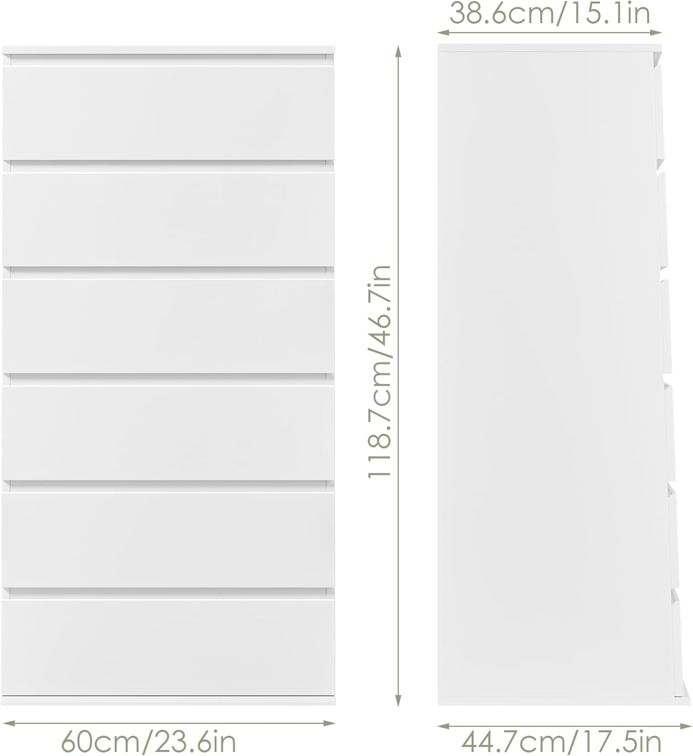 Modern Tall White Wooden Dress - Home Office Design recension och pris