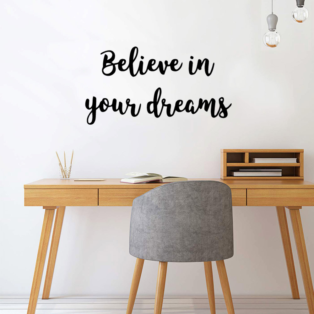 1 pc Diy simple phrase Wall St - Home Office Quotes recension och pris