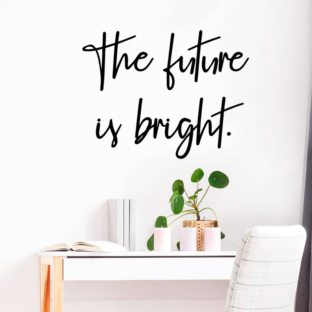 1 pc Diy simple phrase Wall St - Home Office Quotes recension och pris