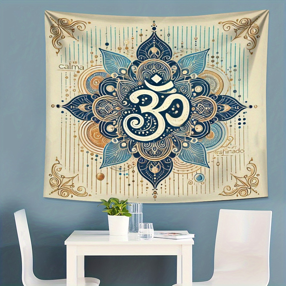 1PC Mandala And Om Symbol Prin - Home Office Backdrop recension och pris
