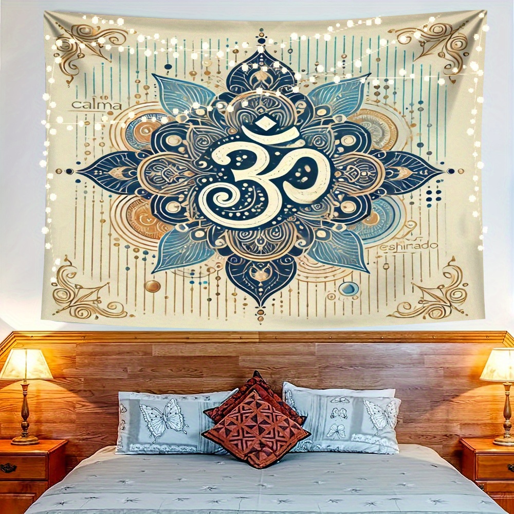 1PC Mandala And Om Symbol Prin - Home Office Backdrop recension och pris