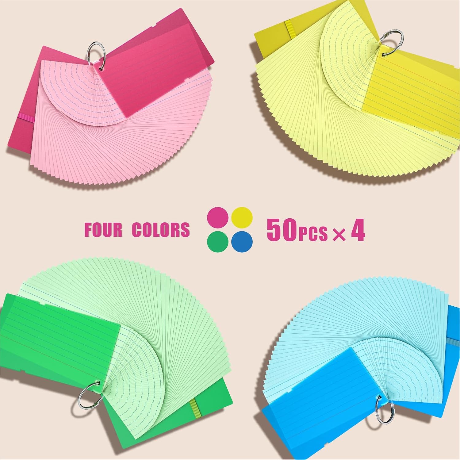New 200 PCS Colored Index Card - Home Office New Rules recension och pris