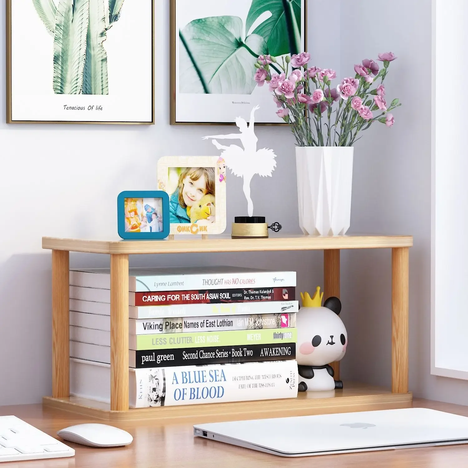 Bookcase Wooden Shelf Desktop  - Bookcase Wood Shelf recension och pris