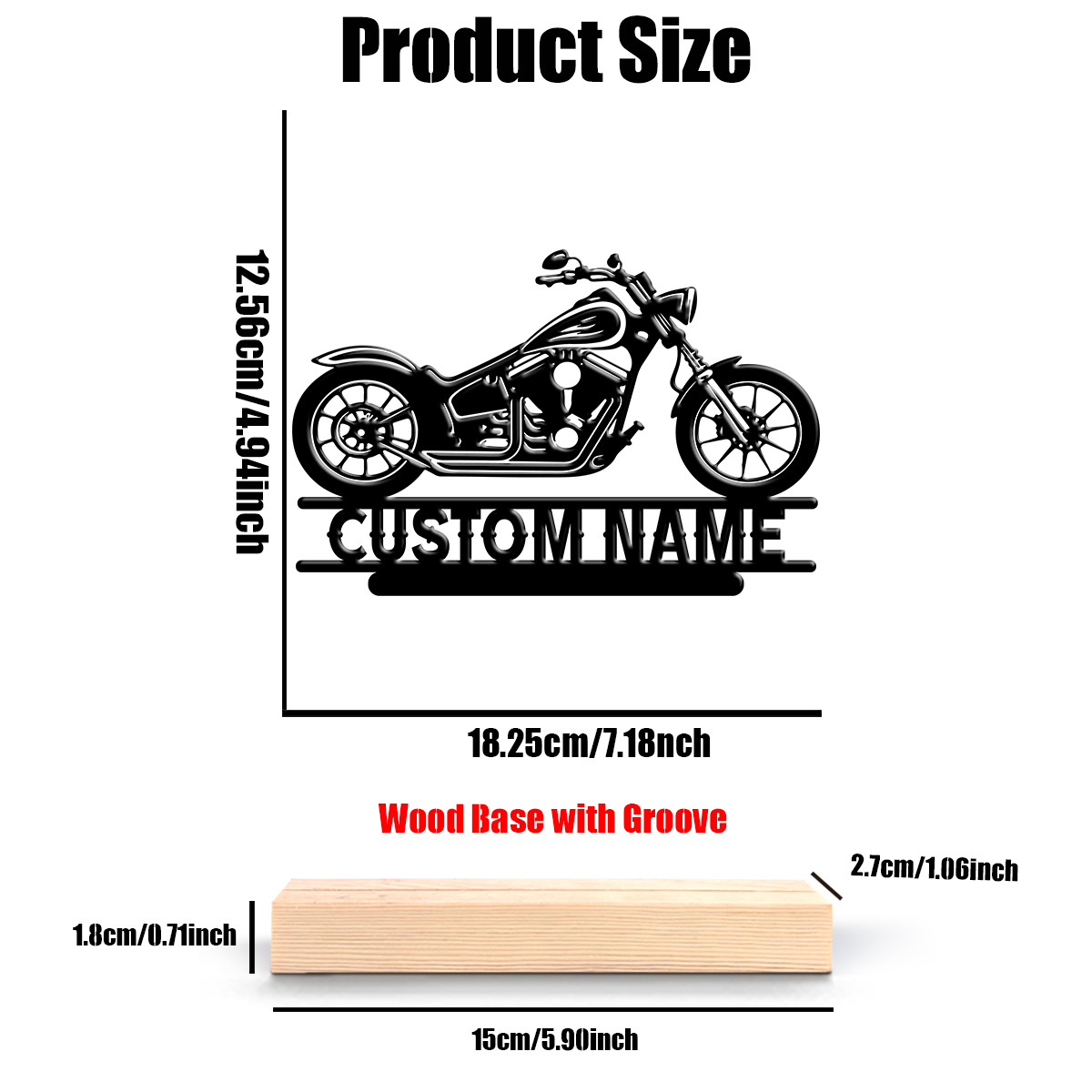 1Pc Csutom Name Road Motorbike - Home Office Design recension och pris